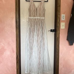 Boohoo Floor length lace dress